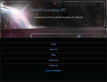 Tablet Screenshot of lunarconsultingllc.com